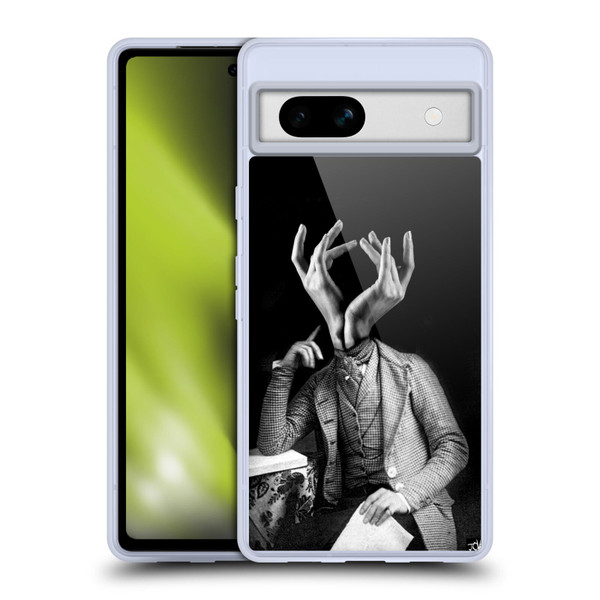LouiJoverArt Black And White Sensitive Man Soft Gel Case for Google Pixel 7a