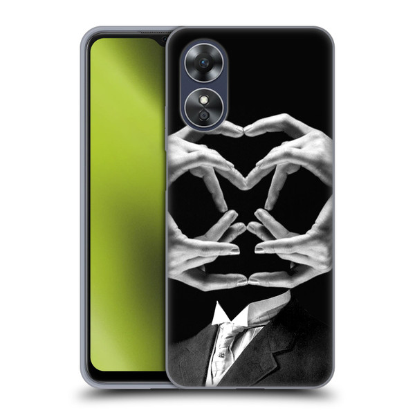 LouiJoverArt Black And White Mr Handy Man Soft Gel Case for OPPO A17