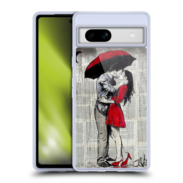 LouiJoverArt Red Ink A New Kiss 2 Soft Gel Case for Google Pixel 7a