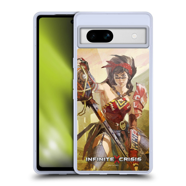 Infinite Crisis Characters Atomic Wonder Woman Soft Gel Case for Google Pixel 7a