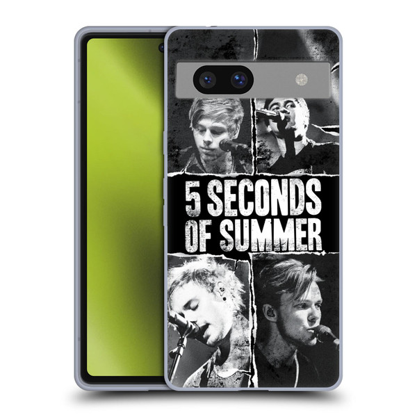5 Seconds of Summer Posters Torn Papers 2 Soft Gel Case for Google Pixel 7a