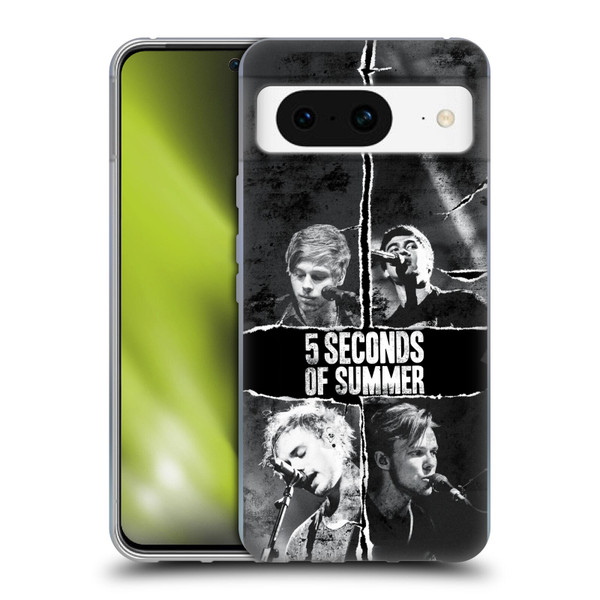 5 Seconds of Summer Posters Torn Papers 2 Soft Gel Case for Google Pixel 8