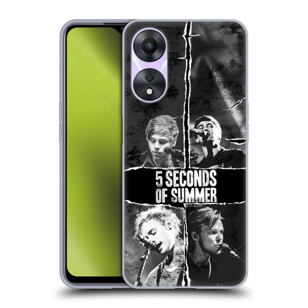 5 Seconds of Summer Posters Torn Papers 2 Soft Gel Case for OPPO A78 5G