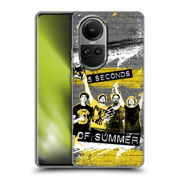 5 Seconds of Summer Posters Splatter Soft Gel Case for OPPO Reno10 5G / Reno10 Pro 5G