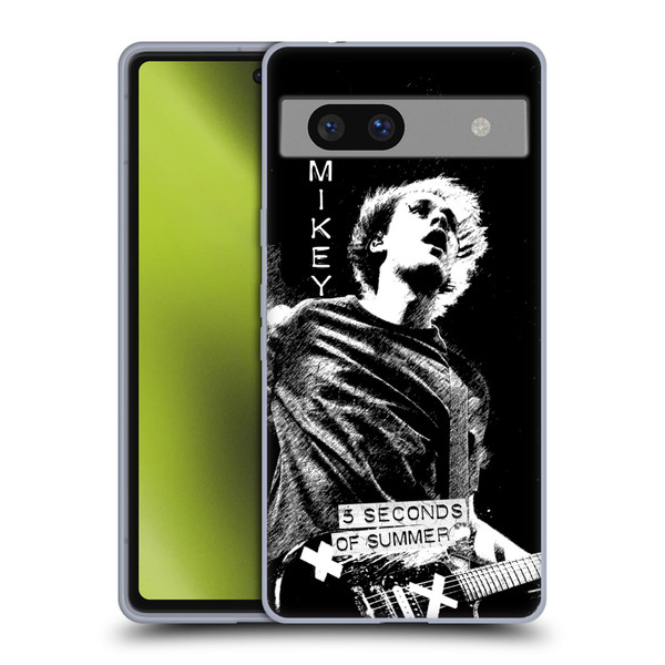 5 Seconds of Summer Solos BW Mikey Soft Gel Case for Google Pixel 7a