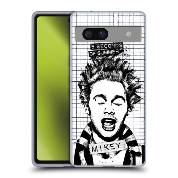 5 Seconds of Summer Solos Grained Mikey Soft Gel Case for Google Pixel 7a