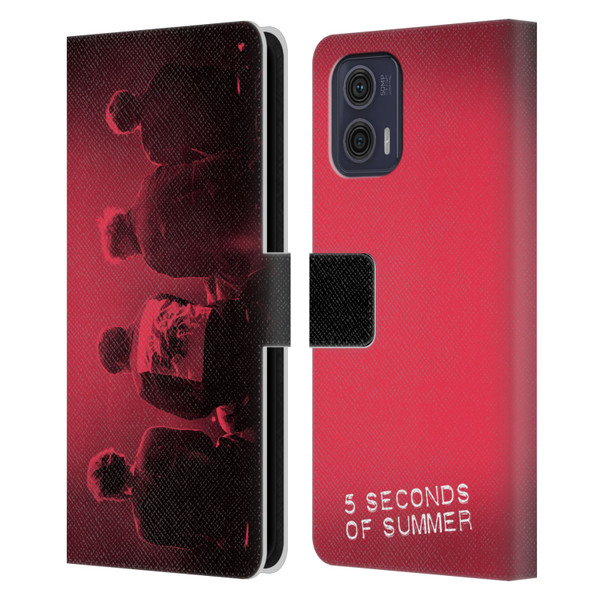 5 Seconds of Summer Posters Colour Washed Leather Book Wallet Case Cover For Motorola Moto G73 5G
