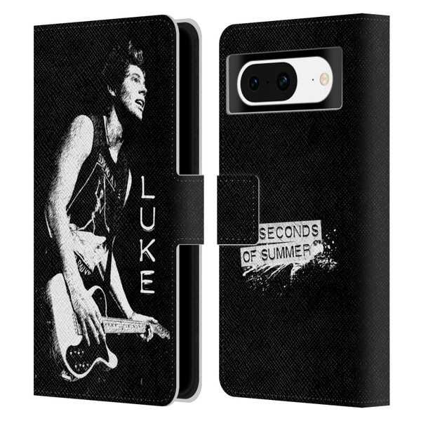 5 Seconds of Summer Solos BW Luke Leather Book Wallet Case Cover For Google Pixel 8