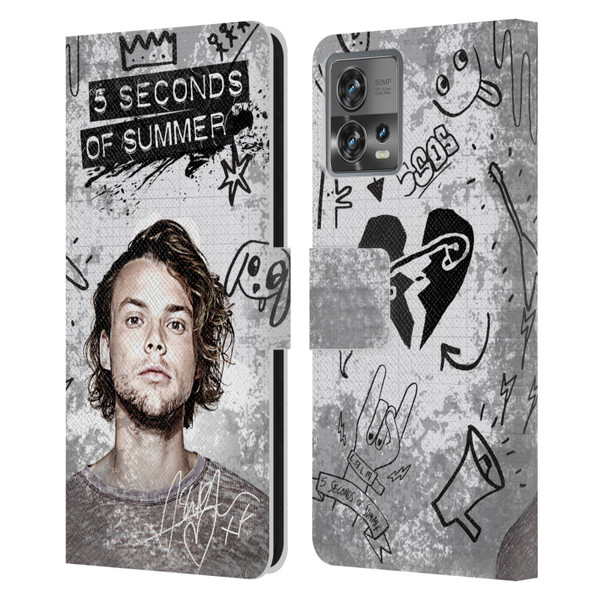 5 Seconds of Summer Solos Vandal Ashton Leather Book Wallet Case Cover For Motorola Moto Edge 30 Fusion