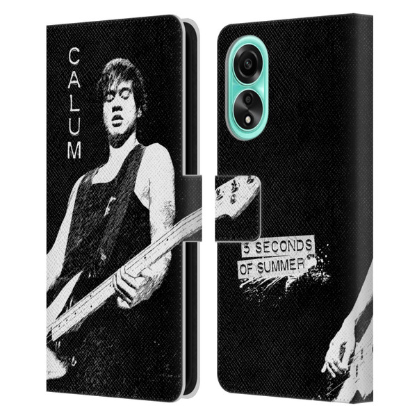 5 Seconds of Summer Solos BW Calum Leather Book Wallet Case Cover For OPPO A78 4G