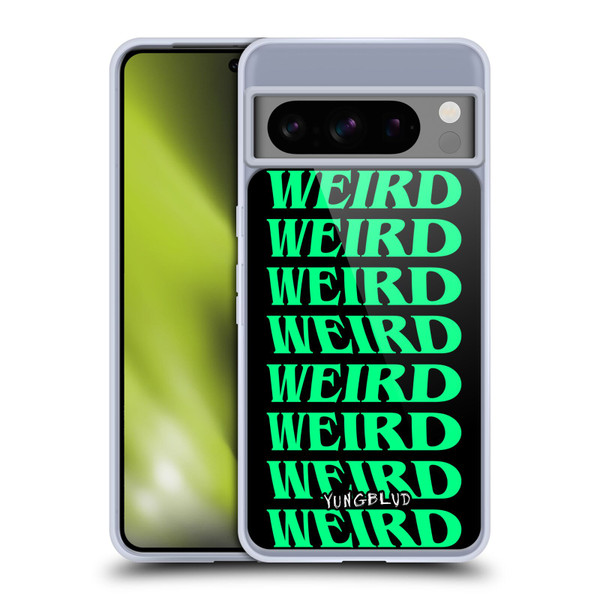 Yungblud Graphics Weird! Text Soft Gel Case for Google Pixel 8 Pro
