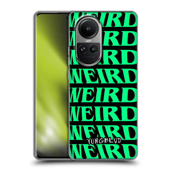 Yungblud Graphics Weird! Text Soft Gel Case for OPPO Reno10 5G / Reno10 Pro 5G