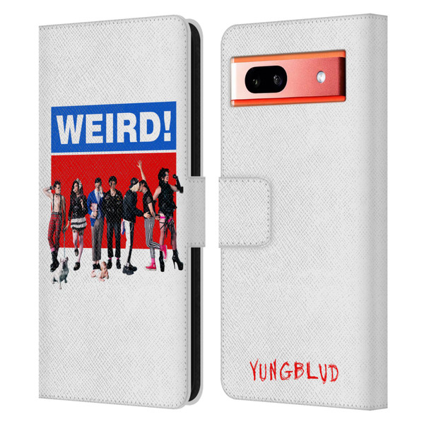 Yungblud Graphics Weird! Leather Book Wallet Case Cover For Google Pixel 7a