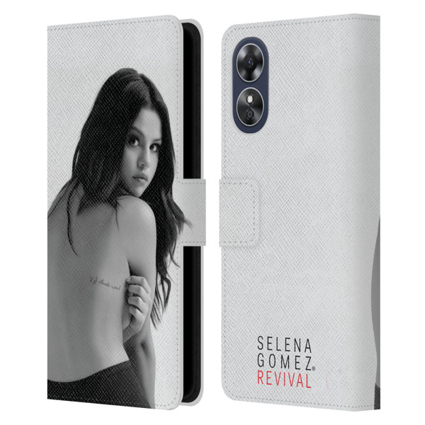 Selena Gomez Revival Back Cover Art Leather Book Wallet Case Cover For OPPO A17