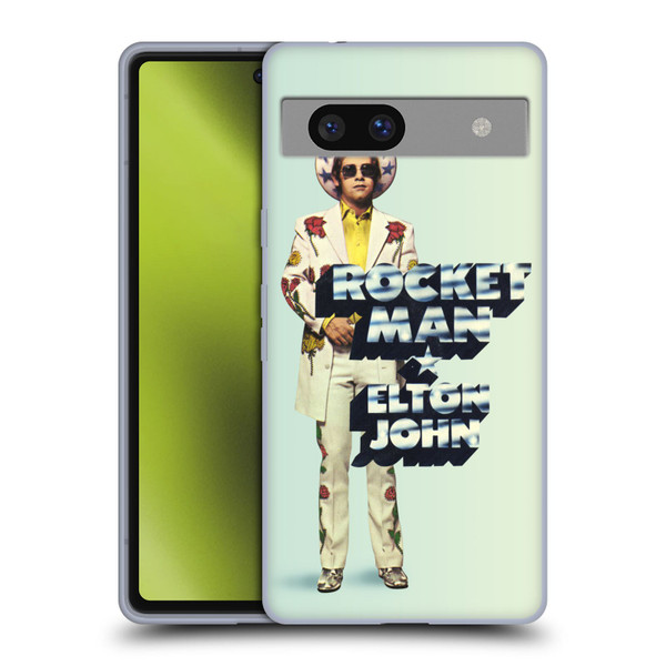 Elton John Artwork Rocket Man Single Soft Gel Case for Google Pixel 7a