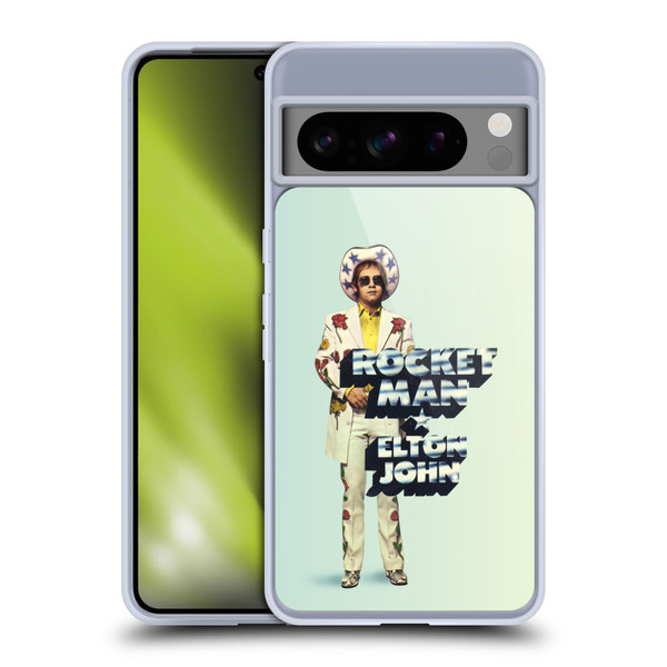 Elton John Artwork Rocket Man Single Soft Gel Case for Google Pixel 8 Pro