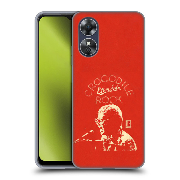 Elton John Artwork Crocodile Rock Single Soft Gel Case for OPPO A17