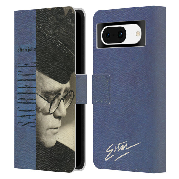 Elton John Artwork Sacrifice Single Leather Book Wallet Case Cover For Google Pixel 8