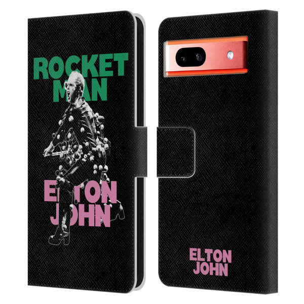 Elton John Rocketman Key Art 5 Leather Book Wallet Case Cover For Google Pixel 7a