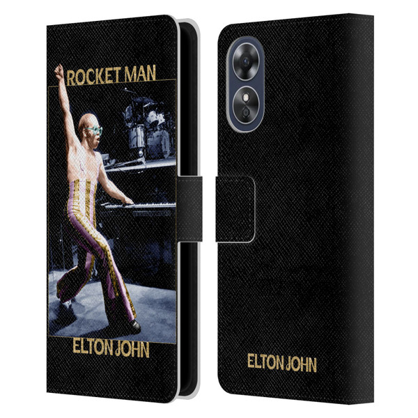 Elton John Rocketman Key Art 3 Leather Book Wallet Case Cover For OPPO A17