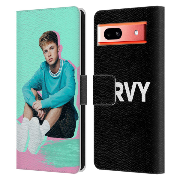 HRVY Graphics Calendar Leather Book Wallet Case Cover For Google Pixel 7a