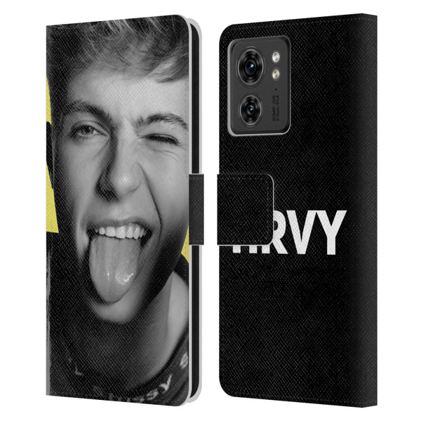 HRVY Graphics Calendar 5 Leather Book Wallet Case Cover For Motorola Moto Edge 40