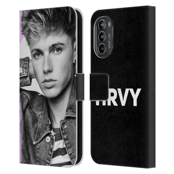 HRVY Graphics Calendar 12 Leather Book Wallet Case Cover For Motorola Moto G82 5G