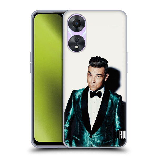 Robbie Williams Calendar White Background Soft Gel Case for OPPO A78 4G