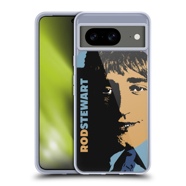 Rod Stewart Art Yesterday Retro Soft Gel Case for Google Pixel 8