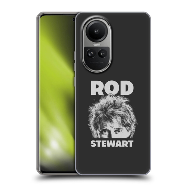 Rod Stewart Art Black And White Soft Gel Case for OPPO Reno10 5G / Reno10 Pro 5G
