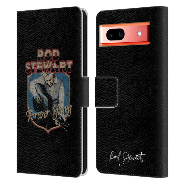 Rod Stewart Art Forever Young Leather Book Wallet Case Cover For Google Pixel 7a