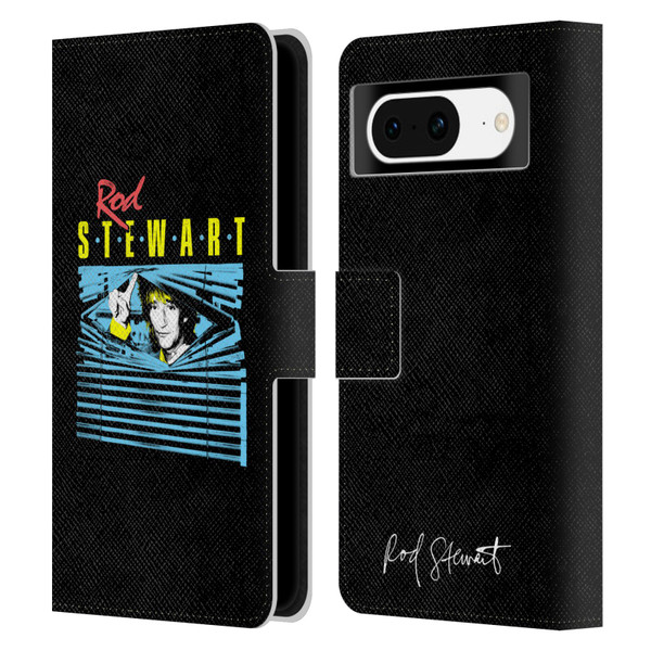 Rod Stewart Art Blinds Leather Book Wallet Case Cover For Google Pixel 8