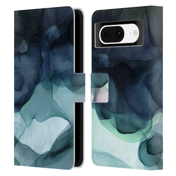 UtArt Dark Night Marble Heavy Smoke Leather Book Wallet Case Cover For Google Pixel 8