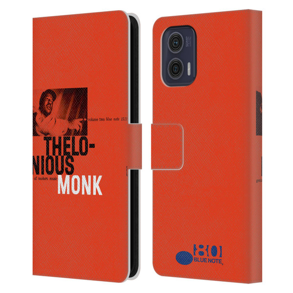 Blue Note Records Albums 2 Thelonious Monk Leather Book Wallet Case Cover For Motorola Moto G73 5G