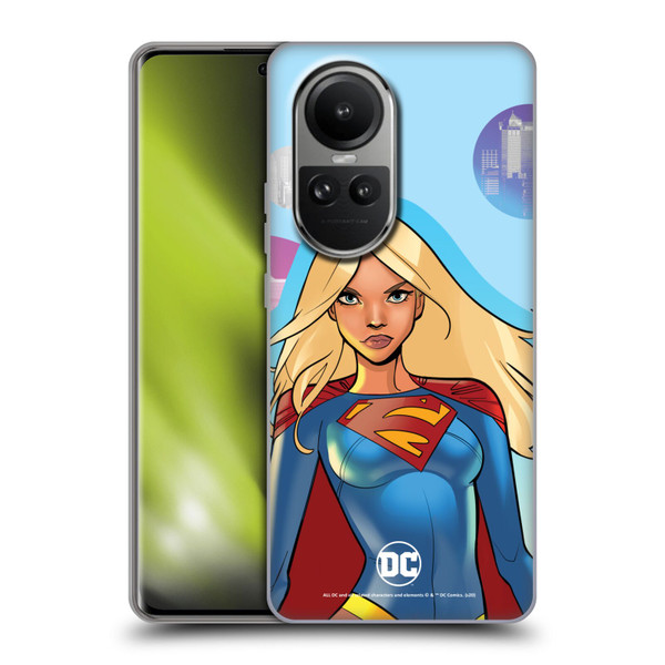 DC Women Core Compositions Supergirl Soft Gel Case for OPPO Reno10 5G / Reno10 Pro 5G