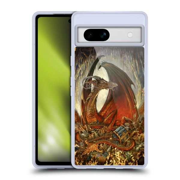 Myles Pinkney Mythical Treasure Dragon Soft Gel Case for Google Pixel 7a