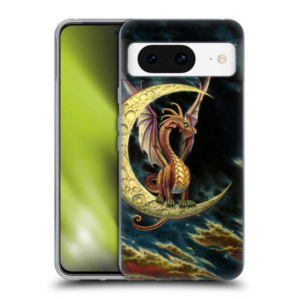 Myles Pinkney Mythical Moon Dragon Soft Gel Case for Google Pixel 8