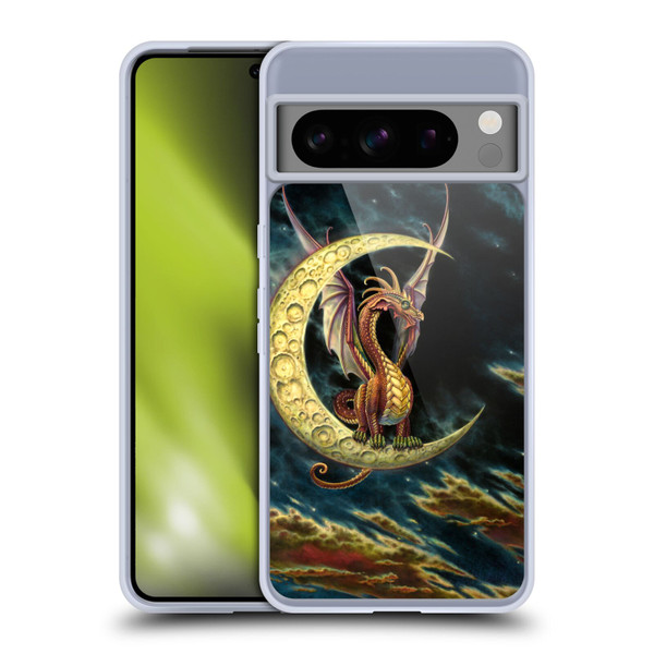 Myles Pinkney Mythical Moon Dragon Soft Gel Case for Google Pixel 8 Pro