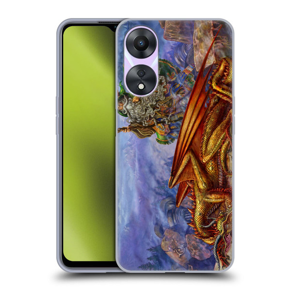 Myles Pinkney Mythical Dragonlands Soft Gel Case for OPPO A78 5G