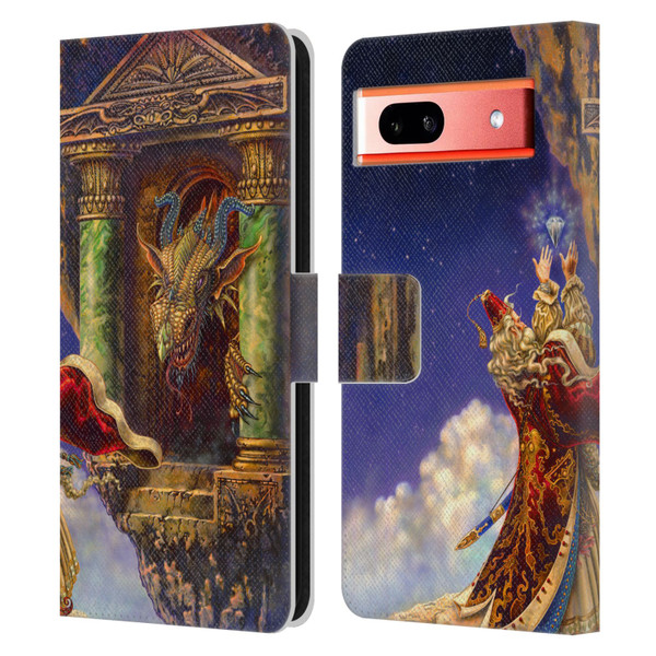 Myles Pinkney Mythical Dragon's Eye Leather Book Wallet Case Cover For Google Pixel 7a