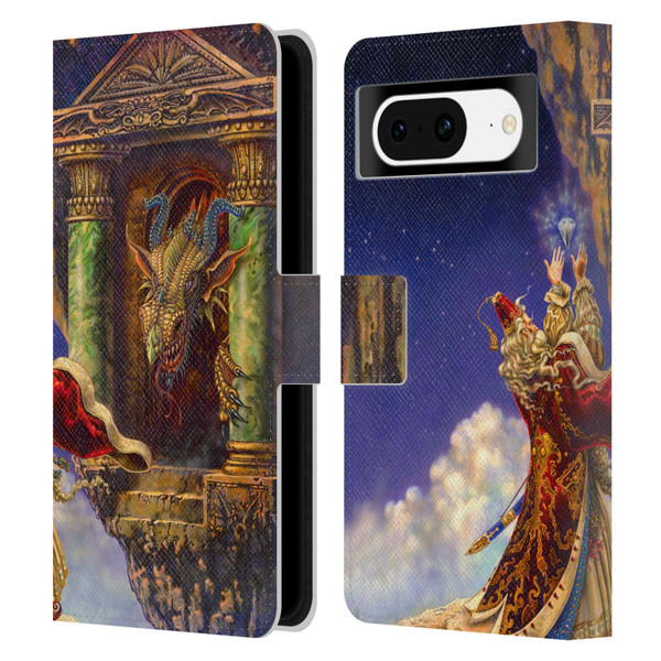 Myles Pinkney Mythical Dragon's Eye Leather Book Wallet Case Cover For Google Pixel 8