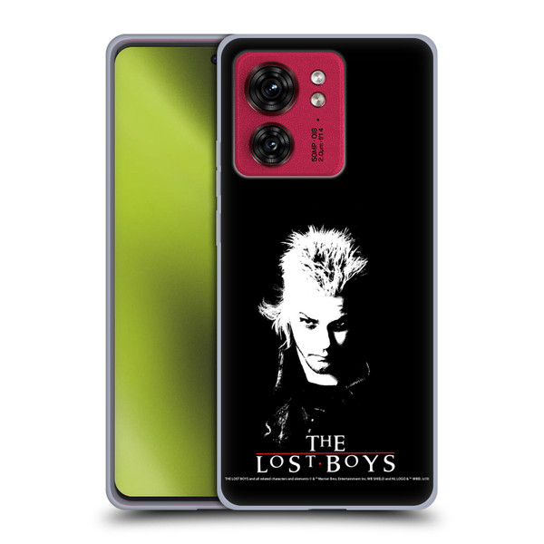The Lost Boys Characters David Black And White Soft Gel Case for Motorola Moto Edge 40