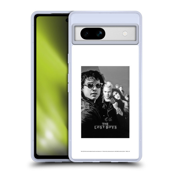 The Lost Boys Characters Poster Black And White Soft Gel Case for Google Pixel 7a