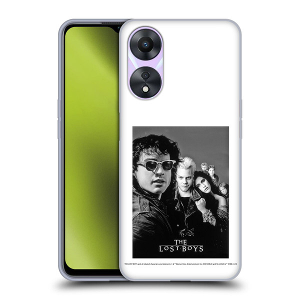The Lost Boys Characters Poster Black And White Soft Gel Case for OPPO A78 5G