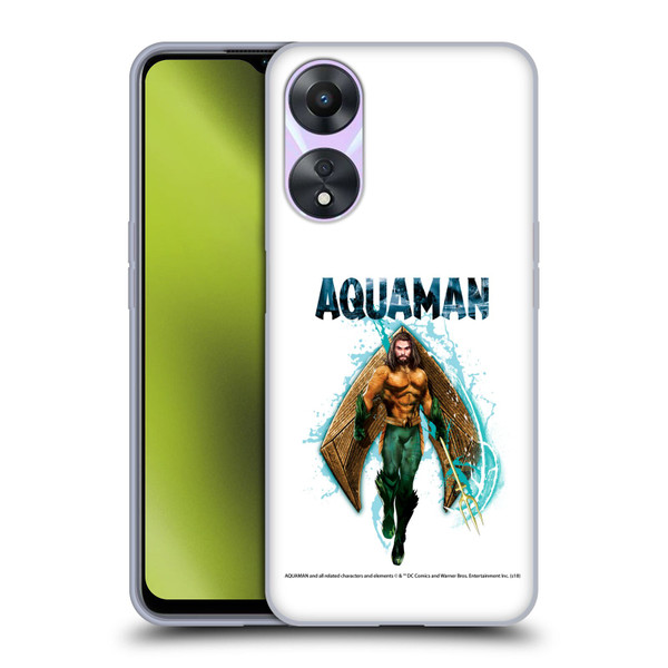 Aquaman Movie Graphics Trident of Atlan 2 Soft Gel Case for OPPO A78 5G