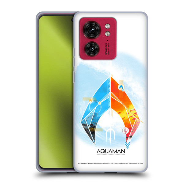 Aquaman Movie Logo Trident of Atlan Soft Gel Case for Motorola Moto Edge 40