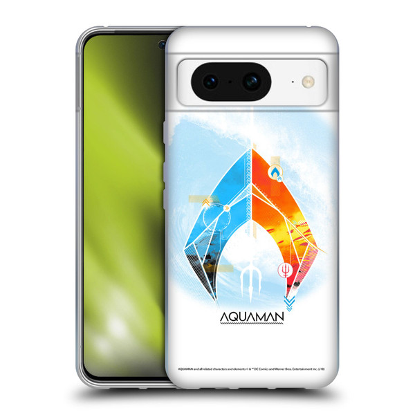 Aquaman Movie Logo Trident of Atlan Soft Gel Case for Google Pixel 8