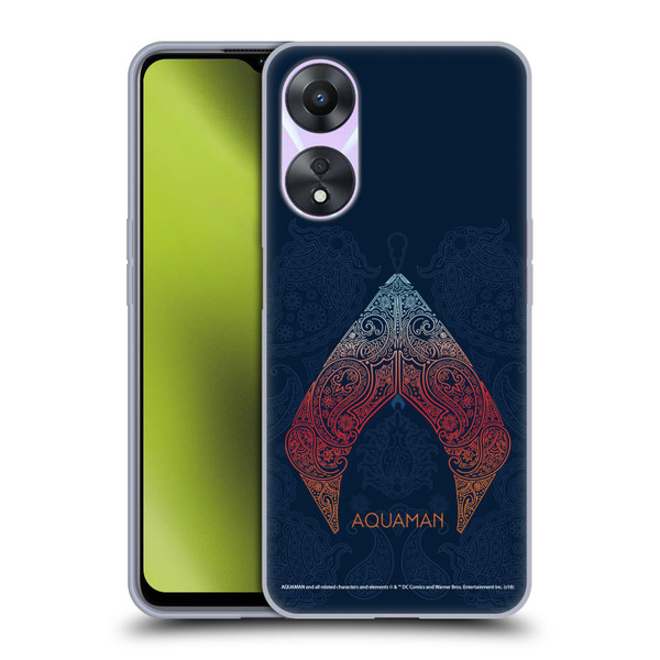 Aquaman Movie Logo Paisley Soft Gel Case for OPPO A78 5G