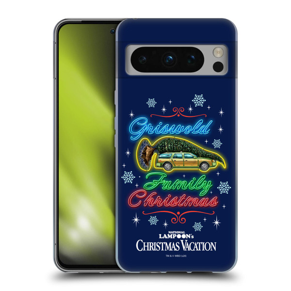 National Lampoon's Christmas Vacation Graphics Neon Lights Soft Gel Case for Google Pixel 8 Pro