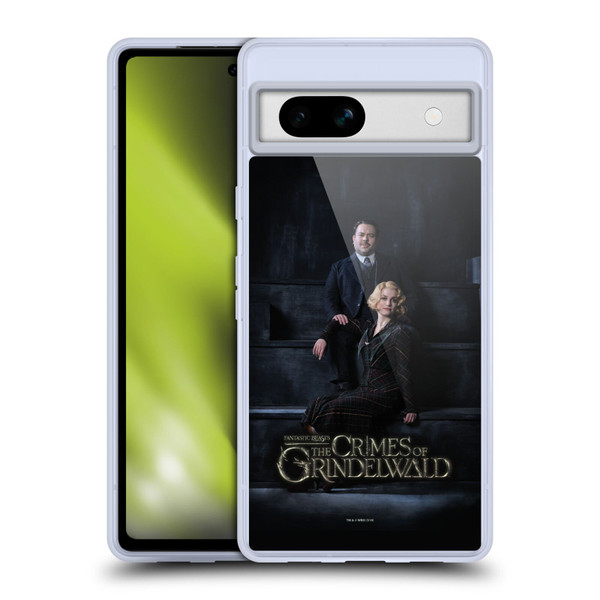Fantastic Beasts The Crimes Of Grindelwald Character Art Jacob And Queenie Soft Gel Case for Google Pixel 7a